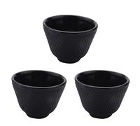 Giwnhvx 3 x Tazze da Tè in Ghisa Stoviglie da Bevanda Strumenti da Caffè Manuale Cinese Tazza di Ferro a Piselli Cura della Salute Tazza Retrò di Ferro - Tazza da Tè