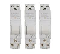 Giwnhvx 3 x Tuya Smart Life ZigBee Interruttore Din Rail 1P Unipolare Contatto Secco Timer Relè App Telecomando Timer Intelligente