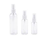 Giwnhvx 30/50/100 ML Bottiglia di Polvere di Profumo di Plastica Trasparente Bottiglie Ricaricabili Vuole Portatile Pompa una Atomizzatore Profumo, 15 Pezzi Seria