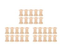 Giwnhvx 30 bobine di vuoto in legno, colore 29 mm x 23 mm