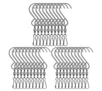 Giwnhvx 30 ganci a clip per spinner argentati, forniture per feste per appendere Wind Spinner Wind Chime Crystal Twister