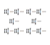 Giwnhvx 30 Pezzi di Sterzo in Metallo Bielletta di Legame per TT-01 TT01 1/10 RC Auto Aggiornamento Parti Accessori, Blu