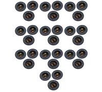 Giwnhvx 30 Pezzi Fai da te Casa Auto Stereo Incinta 2 Vie Terminale di Fissaggio Terminale Rotondo Connettori di Taglio Molla Tappi Subwoofer (nero)