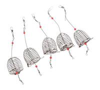 Giwnhvx 30 pz Esca da Pesca Gabbia Esca Da Pesca Gabbia Da Pesca Trappola Cestino Alimentatore Holder Attrezzatura Da Pesca Attrezzatura Da Pes