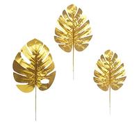 Giwnhvx 30 pz Tropicale Foglie Decorazioni Tartaruga Foglia Monstera Palma Foglie Artificiali