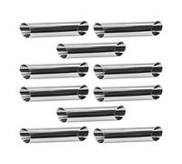 Giwnhvx 30 stampi antiaderenti per panini brioche e cannoli, in acciaio inox, color argento