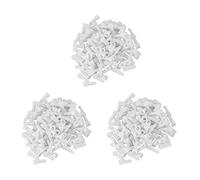 Giwnhvx 300 pezzi 22-16 GA AWG estremità chiusa crimpare tappi giuntura calibro fili terminali (bianco)