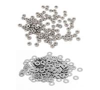 Giwnhvx 300 pezzi M2 in acciaio inox Fastener: 100 pezzi DIN934 Metric M2 dadi esagonali per bullone & 200 pezzi DIN125 rondelle piatte distanziali