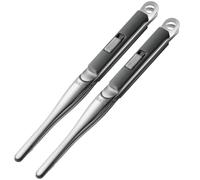 Giwnhvx 304 Acciaio Inox Bistecca Clip Utensili Da Cucina Pancake Grill Pala Clip Barbecue Pinze Fritto Pesce Pala Clip Grigio