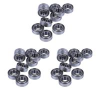 Giwnhvx 30Pcs miniatura sigillato metallo schermato metrico radiale cuscinetto a sfera Modello: MR115 ZZ 5X11X 4MM
