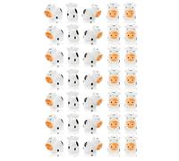 Giwnhvx 35 Pezzi Mini Figure di Mucca in Resina Mucca Miniatura Animali Figure Fata Giardino Miniatura Schiuma Paesaggio Fai da te Facile da Usare