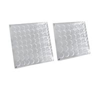 Giwnhvx 36/64 griglie per nail art con strass scatola portaoggetti per ciondoli per unghie scatola decorazione gioielli acrilico (rotondo) 2 pezzi