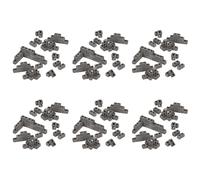 Giwnhvx 360 Pacchetti di Pacchetti 1/12 Scala Mini Mattoni Calcestruzzo Miniatura Mattoni Minuscoli Paesaggio Casa delle Bambole Accessori
