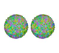 Giwnhvx 3800 Pezzi Glow in Dark Beads Mix 9 Colori Glow Beads Perline Luminose Bulk Perline di Capelli Acrilico Perline di Plastica