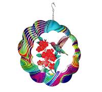Giwnhvx 3D Bird Wind Chimes Spinner Bell Ciondolo per decorazione di Natale, decorazione del giardino, campanelli eolici appesi all'aperto