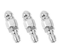 Giwnhvx 3PCS 1/4 di pollice 5000 PSI fogna Jetter ugello di scarico a pressione ugello per idropulitrice 1/4 connettore rapido