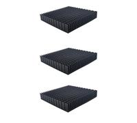 Giwnhvx 3pcs 120mm Pannello Riscaldamento Dissipatore di Calore Alluminio Dissipatore CPU Amplificatore di Potenza Radiatore