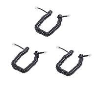 Giwnhvx 3pcs 23,6 cm nero RJ9 telefono modem cavo bobina cavo di linea