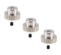 Giwnhvx 3PCS 3.175mm Albero Metallo Pignone Motor Gear 32DP 48DP 64DP M0.6 M0.8 per 1/10 1/8 RC Auto 3650 3660 Parti di Ricambio 23t
