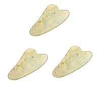 Giwnhvx 3Pcs Gua Sha Massaggio Medicina Cinese Giada Naturale Bordo Raschiatura Strumento