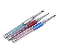 Giwnhvx 3Pz/Set Nail Art Acrilico Uv Gel Extension Builder Strass Pittura Pennello Liner Disegno Penna Manicure Strumento 03