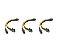 Giwnhvx 3X 18AWG Da 8 Pin Un Doppio 8 Pin (6 + 2) di Alimentazione di Alimentazione GPU per K80 M40 M60 P40 P100, 20 cm
