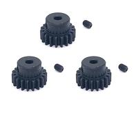 Giwnhvx 3X Acciaio 19T Motor Gear Pignone Ingranaggio 124016-2178 per 144002 144010 124016 124017 Brushless RC Auto Aggiornamenti Parti