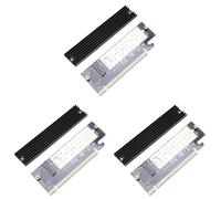 Giwnhvx 3X Adattatore M.2 Nvme Ssd Scheda Controller M2 a Pcie 3.0 X16 Interfaccia Chiave M Supporto Pci Express 3.0 X4 2230-2280 Dimensioni