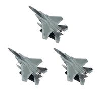 Giwnhvx 3X Aereo Pressofuso Scala 1/100 F15 Eagle Modello Di Aerei della Marina per Collezione Regalo Casa Soggiorno Decor