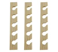 Giwnhvx 3X Appendiabiti in Legno per Cappellino da Baseball, Decorazione Per Interni, Organizzatore in Legno Poco Ingombrante con Mensola Display Colore Legno