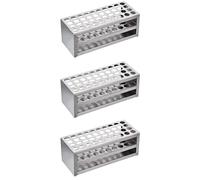 Giwnhvx 3X Attrezzatura da Laboratorio Multifunzionale per Porta Provette da Laboratorio Nel Alluminio da 40 mm 40 Fori