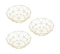 Giwnhvx 3X Cesto di Frutta Nel Filo Metallico Fruttiera, Grande Supporto per Ciotola Rotondo per Il Pane