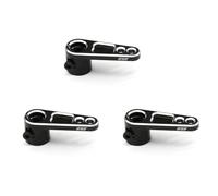Giwnhvx 3X Cnc Alluminio 25T Servo Horn Braccio Sterzo per TRX4 RC Crawler Truck,Nero
