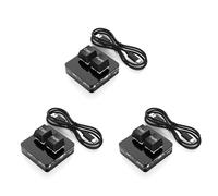 Giwnhvx 3X Custom Mini Tastiera 2 RGB Macro OSU Tastiera Meccanica Programmabile per di Gioco Nero Tipo B