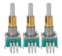 Giwnhvx 3X EC11EBB24C03 - Encoder doppio con interruttore 30, numero di posizionamento 15, maniglia per punto di impulso, 25 mm