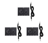 Giwnhvx 3X Interruttore Audio a 4 Porte, SeLettore Audio 3,5 Mm, SeLettore Audio AUX SteReO, Scatola di commutazione Audio 4 Ingressi 1 Uscita/1 Input 4 Uscite