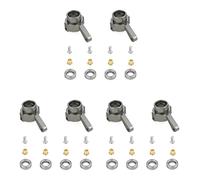 Giwnhvx 3X Kit Tazza Sterzo Nel Metallo per C14 C24 C34 C44 B14 B1 B16 B24 B36 MN D90 D91 MN99S RC Ricambi Auto, Titanio