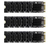 Giwnhvx 3X M.2 NGFF B-Key Change 5 Port Scheda di espansione 6Gbps Scheda di espansione JM575 Chipset
