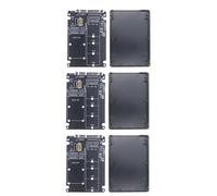 Giwnhvx 3X M.2 NGFF MSATA SSD a 3.0 Scheda Adattatore 2 in 1 Scheda Convertitore M.2 SSD Scheda Adattatore Scheda Hard Drive Esterno Enclosure