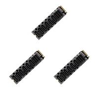 Giwnhvx 3X M.2 NVME PCI-E PCIE X4 X8 X16 a 6 porte 3.0 Scheda Adattatore Riser ASM1166 Chassis Server PC Scheda di espansione del computer