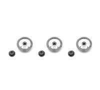 Giwnhvx 3X Metallo Differenziale Ingranaggio di Guida 12401-1638 per 104009 12402-A 12401 12402 12403 12404 12409 RC Ricambi Auto