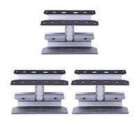 Giwnhvx 3X Metallo Stazione di Auto Riparazione Stand di Rotazione a 360 Gradi per Modelli Ridotti 1/8 1/10 1/12 1/16, Grigio