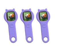 Giwnhvx 3X Microscopio per bambini - Microscopio digitale con lente d'ingrandimento portatile per bambini, educativi scientifici viola