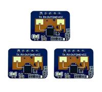 Giwnhvx 3X Modulo Sensore di Presenza Corporale 24G LD2410C Radar Millimetrica Sensore di Convenienza Multifunzione Intelligente Contatto,A