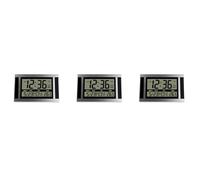 Giwnhvx 3X Orologio da Parete Digitale LCD Numero Grande Tempo Temperatura Calendario Sveglia da Tavolo Orologio da Tavolo Design Moderno Ufficio Casa