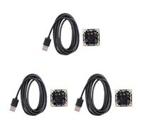 Giwnhvx 3X OV9732 Modulo Fotocamera 1MP 100 Gradi MJPG/YUY2 Messa a fuoco manuale regolabile Scheda PCB 1280X720 con Cavo 2M