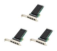 Giwnhvx 3X PCI-E 4 Porte RJ45 Server 1X PCIe X1 82576 Chip 10/100/1000Mbps LAN Quad Port Server Scheda di Rete Gigabit