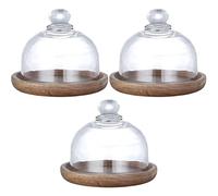 Giwnhvx 3X Piatto Da Portata Multifunzionale per Mini Dessert Nel Con Coperchio Un Cupola Piatto per Torta per Hotel Domestici