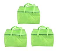Giwnhvx 3X Pieghevole Grande Cooler Bag Portatile Cibo Torta Borsa Isolata In Alluminio Scatola Termica Sacchetto di Consegna Verde