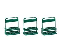 Giwnhvx 3X Portabottiglie Pieghevole Un 6 Fori, Portabottiglie Portatile per Barattoli di Birra per Barbecue, Cestino per Riporre E Organizzare la Cucina
